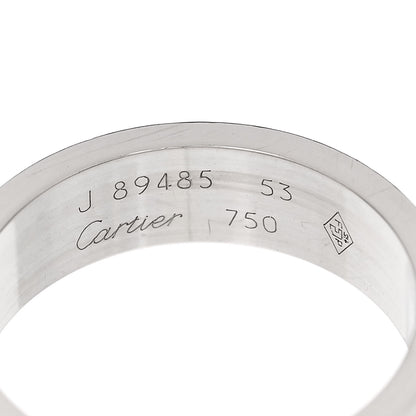 Cartier 18K White Gold 5.5mm LOVE Ring 53 6.25 4 of 4