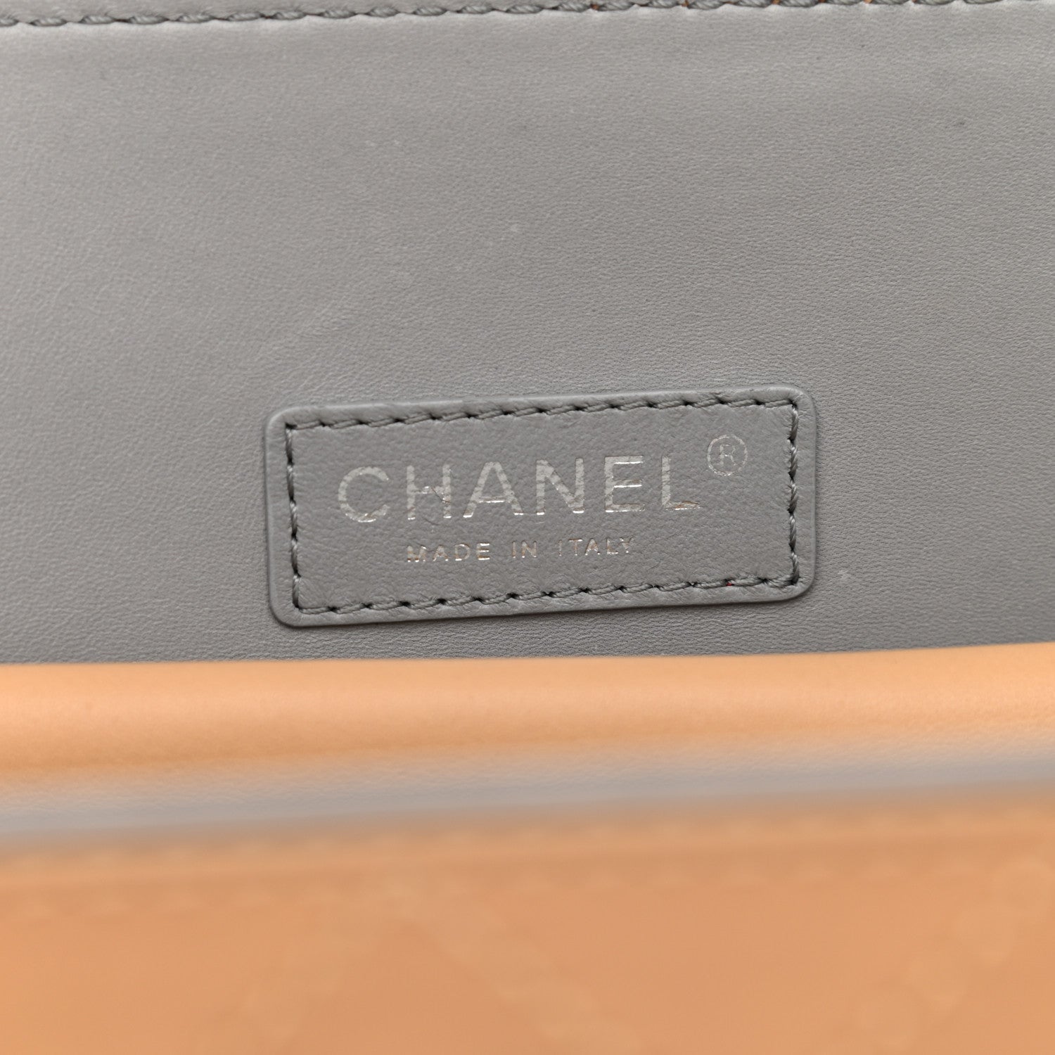 Chanel Calfskin Stitched Medium Shopping Tote Beige 5 of 10