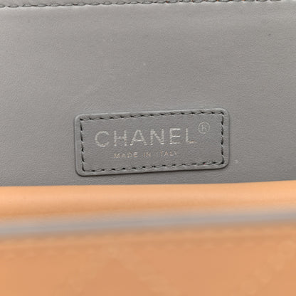 Chanel Calfskin Stitched Medium Shopping Tote Beige 5 of 10