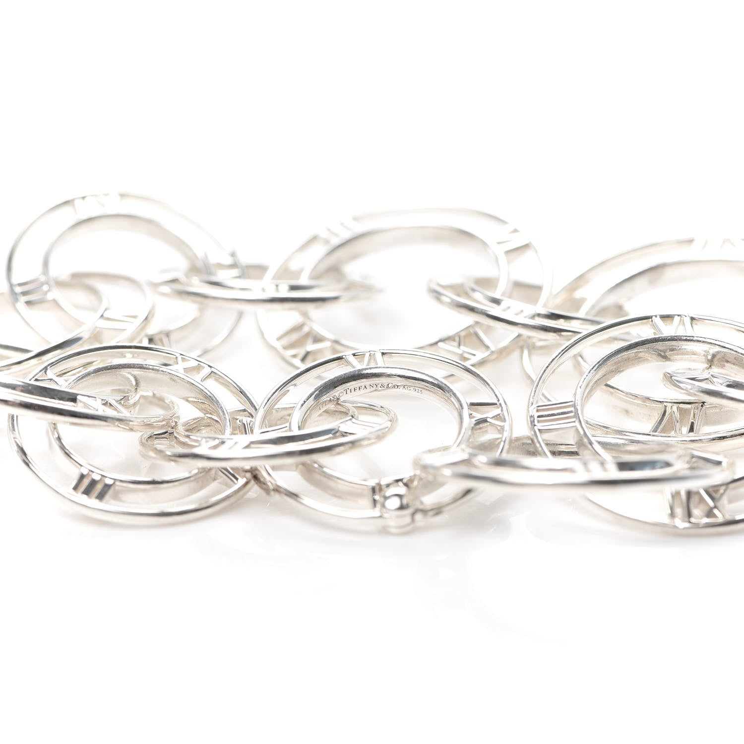 Tiffany Sterling Silver Atlas Link Bracelet 5 of 6