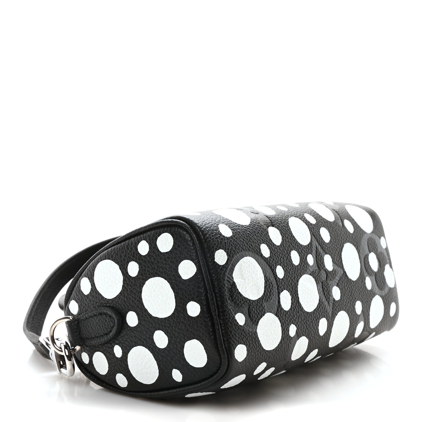 LV X YK Empreinte Infinity Dots Nano Speedy Bandouliere Black White