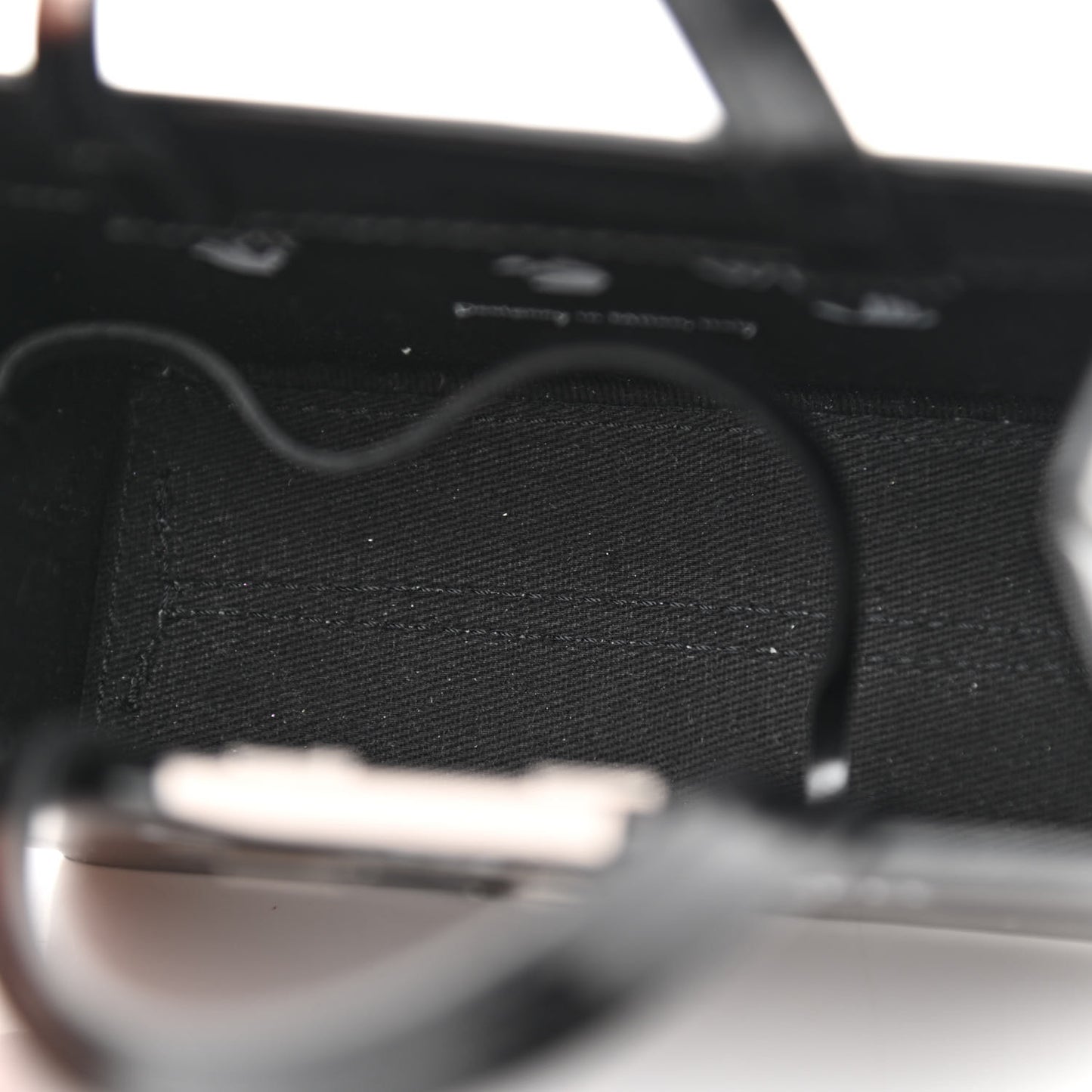 Patent Calfskin Mini Logo Box Bag Black