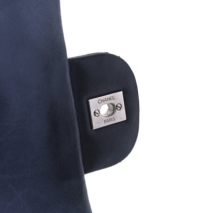 Chanel Lambskin Perforated Jumbo Single Flap Blue 8 of 15