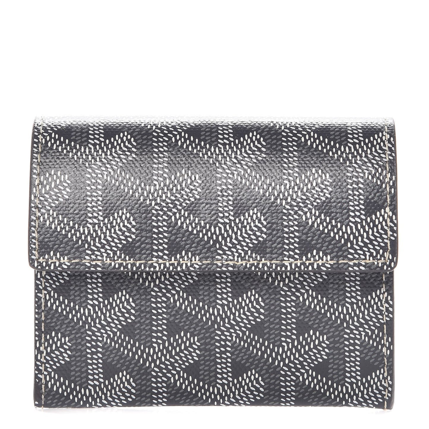Goyardine Coin Purse Wallet Grey