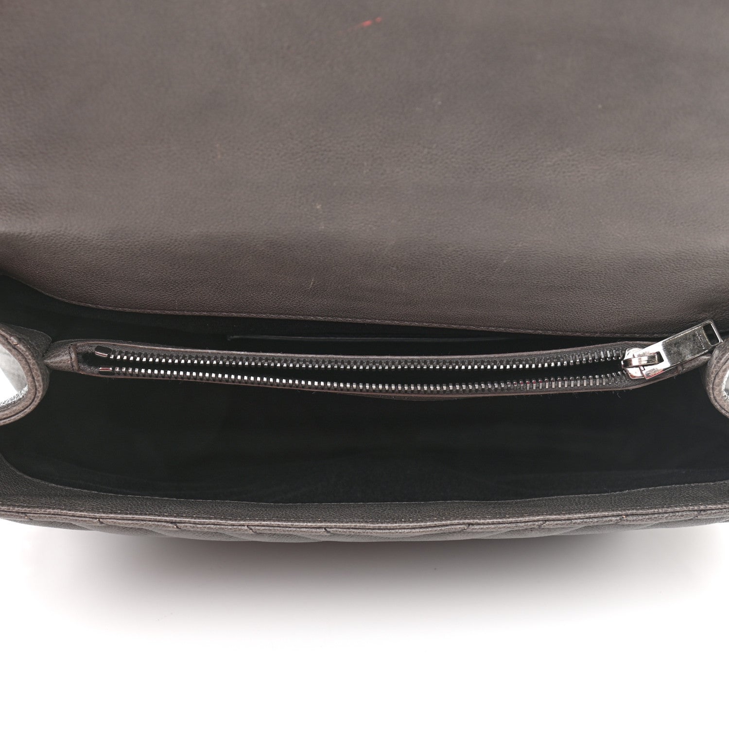 Saint Laurent Sheepskin Matelasse Chevron Monogram Large College Satchel Dark Anthracite 5 of 14