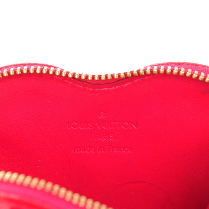 Louis Vuitton Vernis Heart Coin Purse Rose Pop 6 of 8
