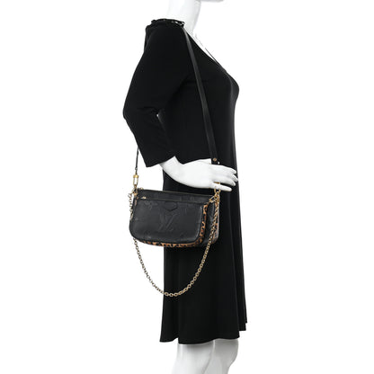 Louis Vuitton Empreinte Monogram Giant Wild At Heart Multi Pochette Accessories Black 2 of 10