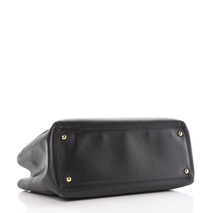 Chanel Calfskin Small Cerf Shopper Tote Black 4 of 17