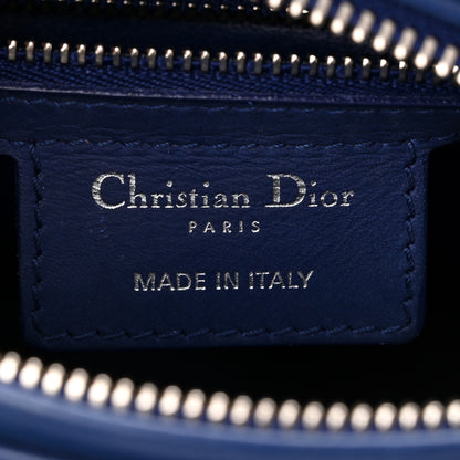 Christian Dior Ultra Matte Calfskin Cannage Medium Lady Dior Blue 6 of 11