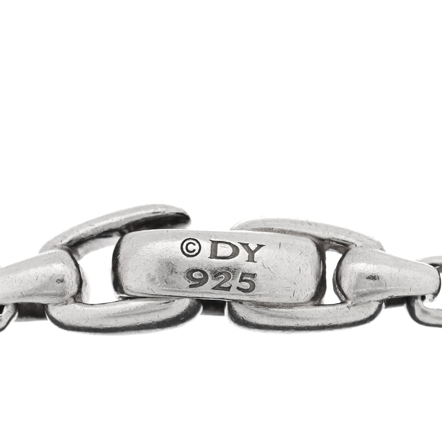 David Yurman Sterling Silver 4mm Box Chain Bracelet 3 of 3