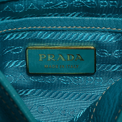 Prada Vitello Daino Crossbody Bag Turchese 6 of 9
