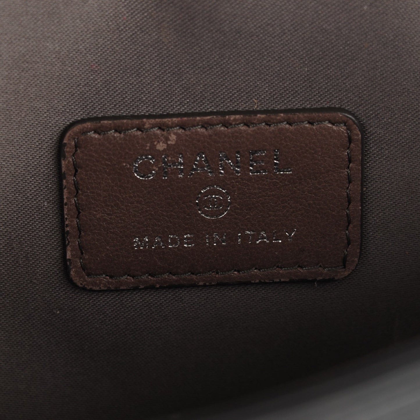 Patent Calfskin Lucky Symbols Pochette Black