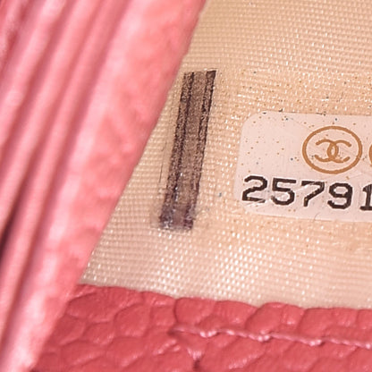 Chanel Caviar Quilted Card Holder Pink 8 of 9