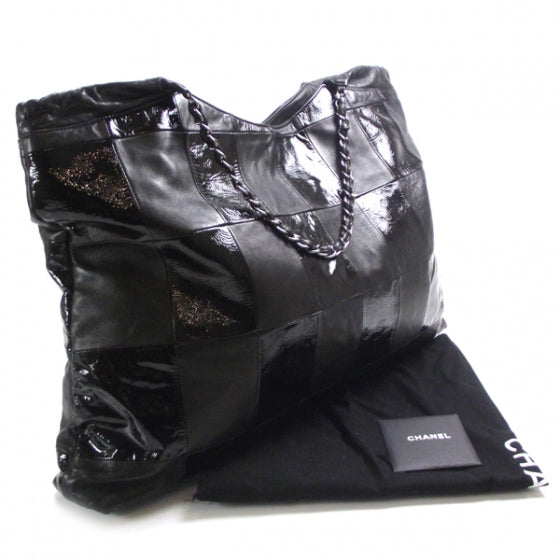 Patent Patchwork Brooklyn Large Tote