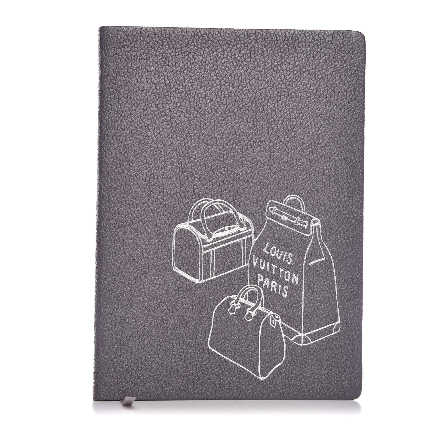 Louis Vuitton Taurillon Notebook MM Gris 1 of 7