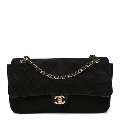 Chanel Suede Calfskin Small Souplissimo Maxi Flap Black 1 of 11