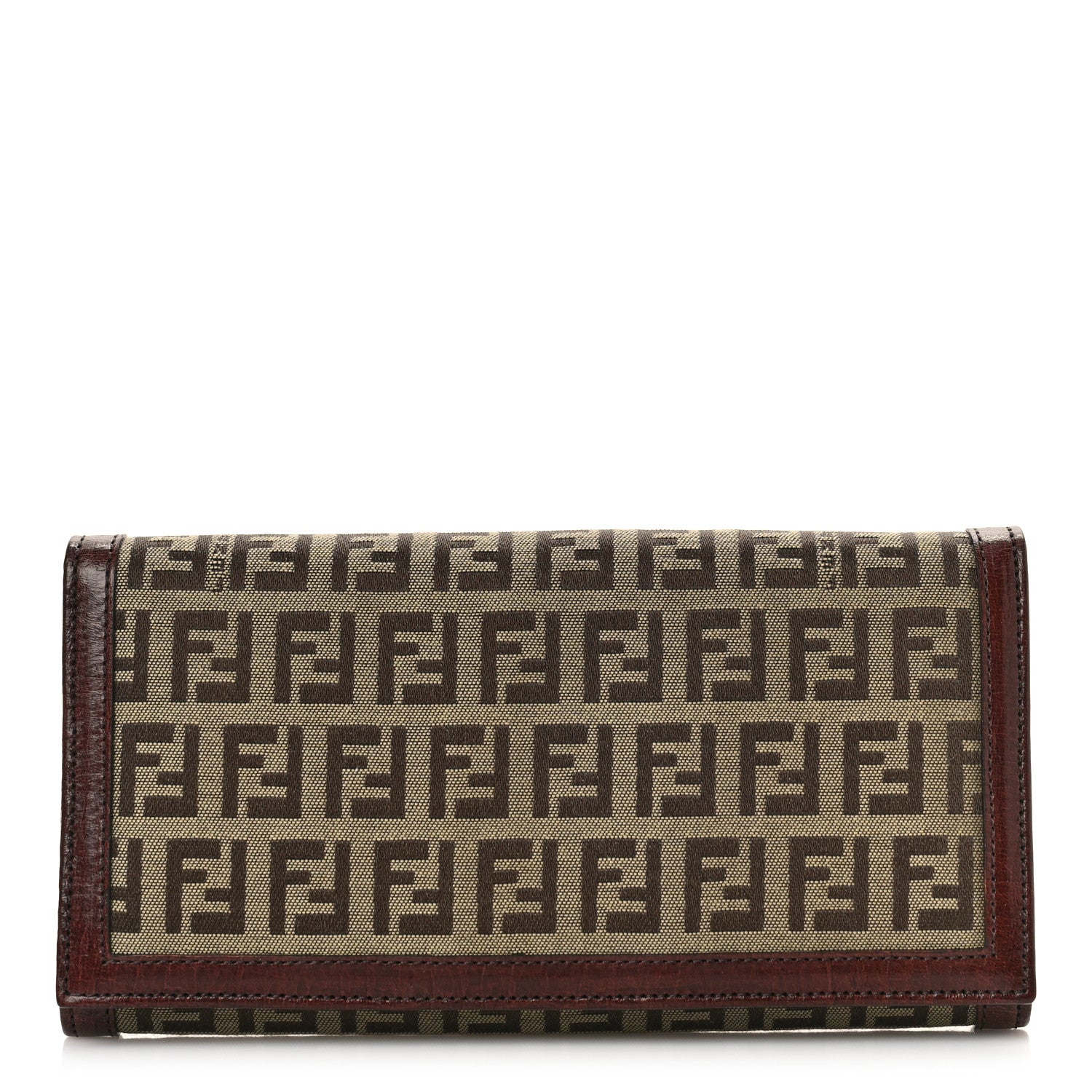 Fendi Zucchino Continental Wallet Brown 1 of 10