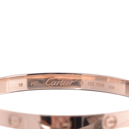 Cartier 18K Pink Gold LOVE Bracelet 18 4 of 5