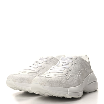 Gucci GG Supreme Monogram Womens Rhyton Sneakers 36.5 White 3 of 9