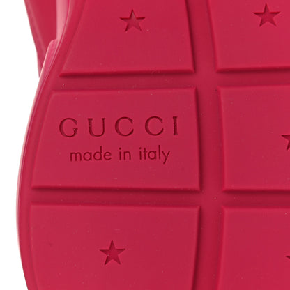 Gucci Calfskin Logo Womens Rhyton Sneakers 37.5 Box Pink 6 of 11