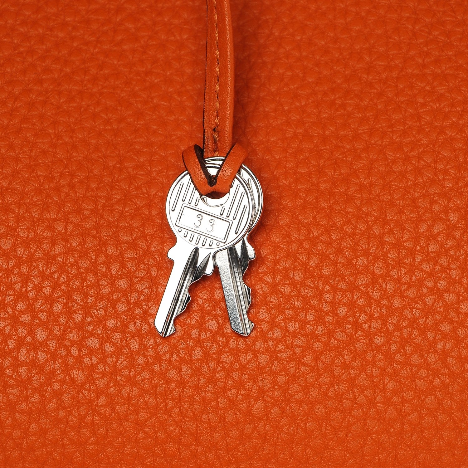 Hermes Taurillon Clemence Birkin 40 Orange 15 of 26