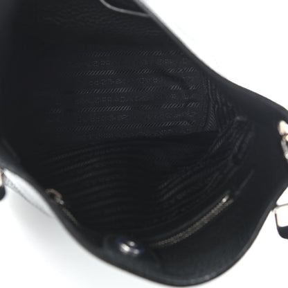 Prada Vitello Daino Bucket Bag Black 4 of 8