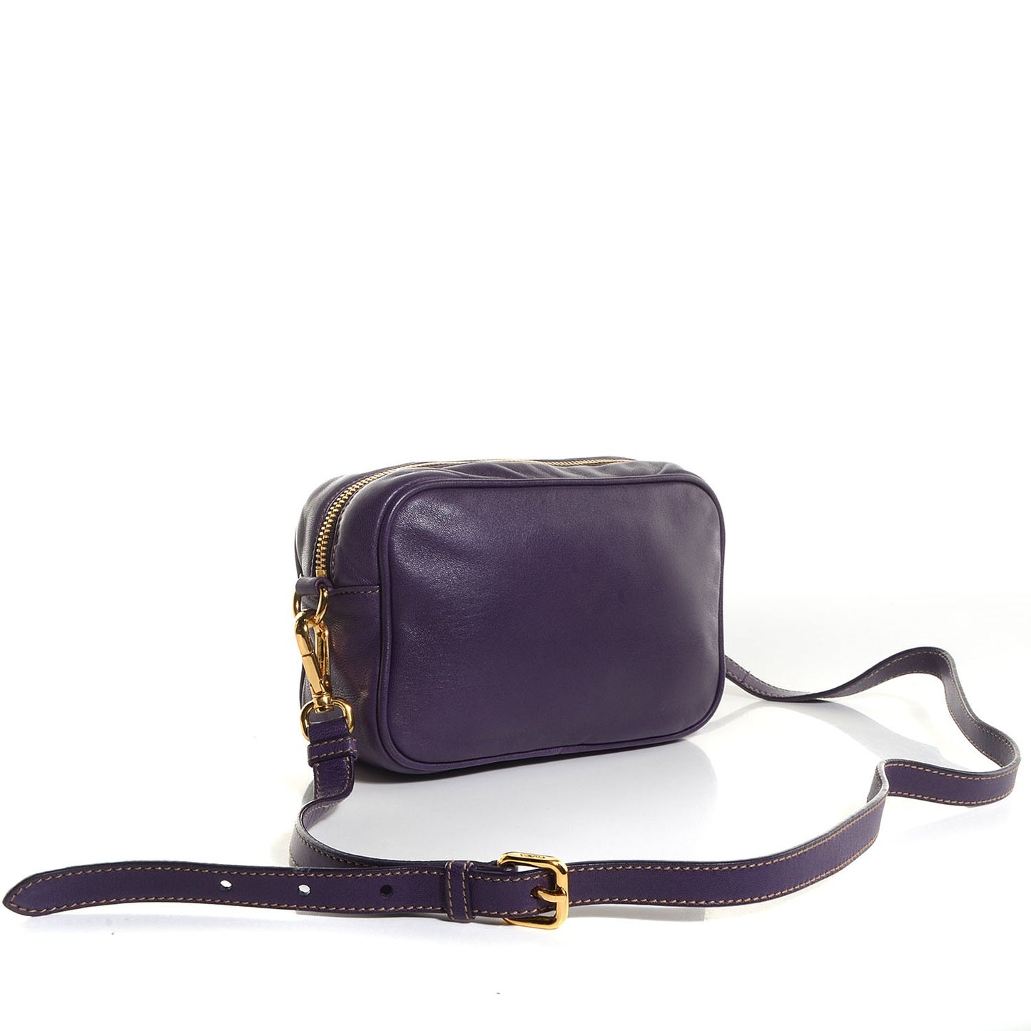 Nappa Rosette Camera Crossbody Viola