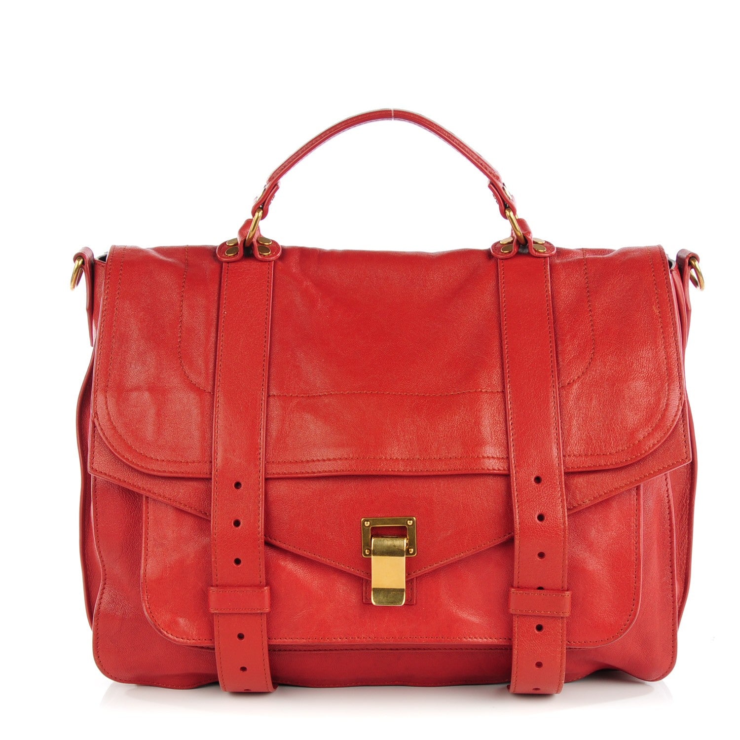 Proenza Schouler Lambskin Large PS1 Satchel Paprika 1 of 10