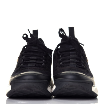 Chanel Velvet Calfskin Mixed Fibers CC Sneakers 41 Black 2 of 10