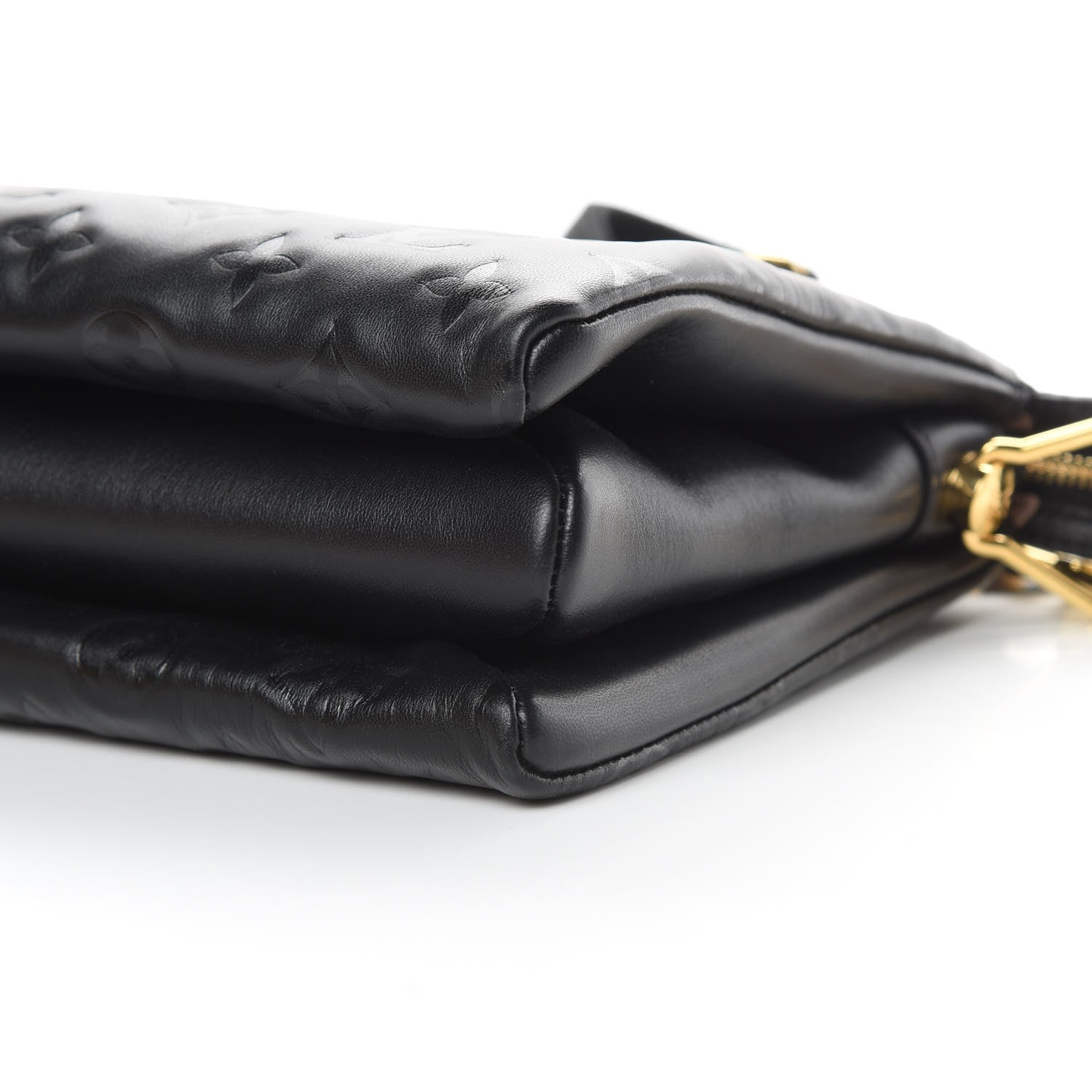 Louis Vuitton Lambskin Embossed Monogram Coussin PM Black 12 of 13