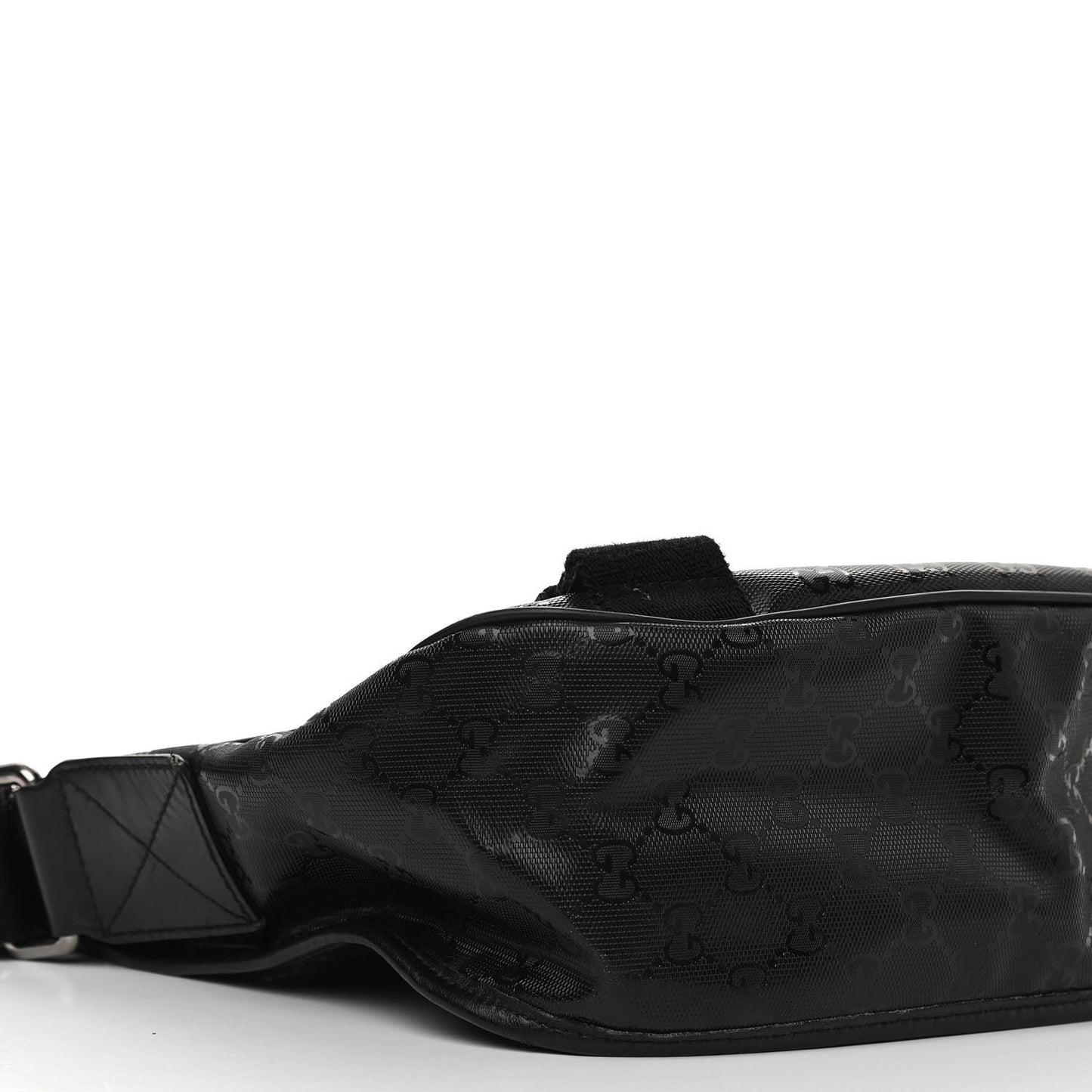 Imprime Monogram Medium Double Buckle Flap Messenger Bag Black