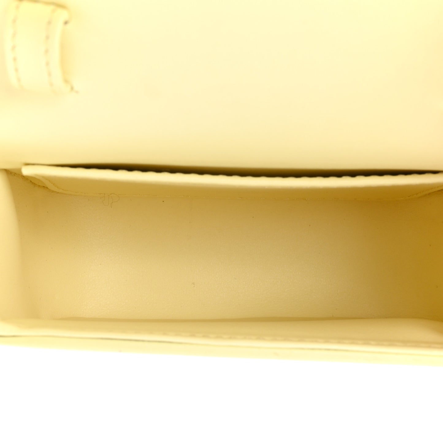 Shiny Calfskin Mini Claude Almond Green