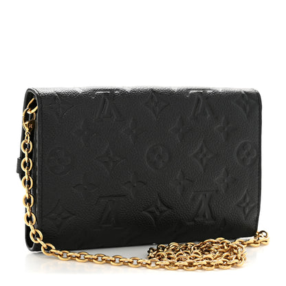 Louis Vuitton Empreinte Vavin Chain Wallet Black 3 of 12