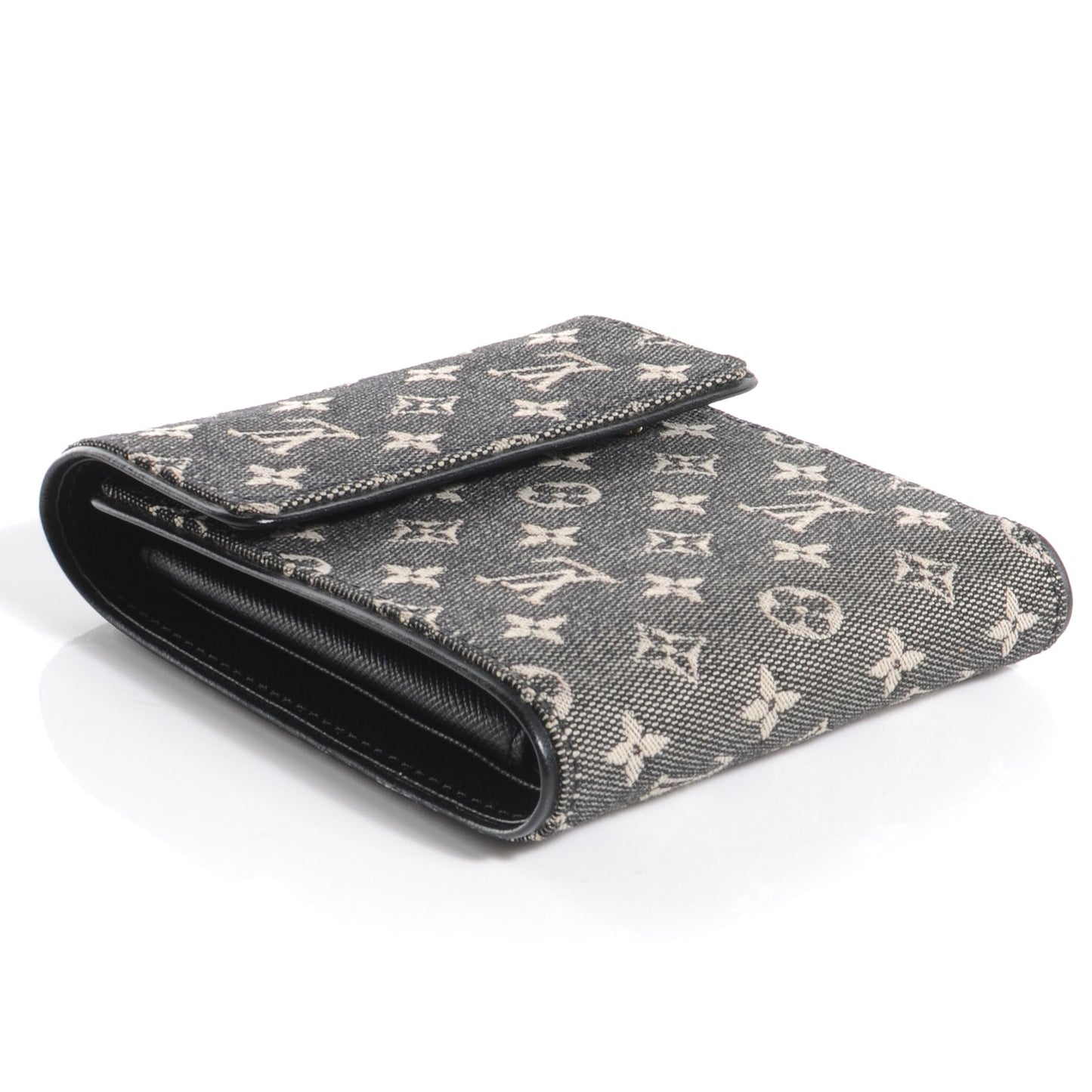 Mini Monogram Compact Wallet Black
