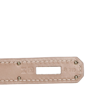 Hermes Tadelakt Guilloche Birkin 35 Argile 13 of 27