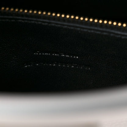 Saint Laurent Calfskin Small Monogram Cabas White 7 of 10
