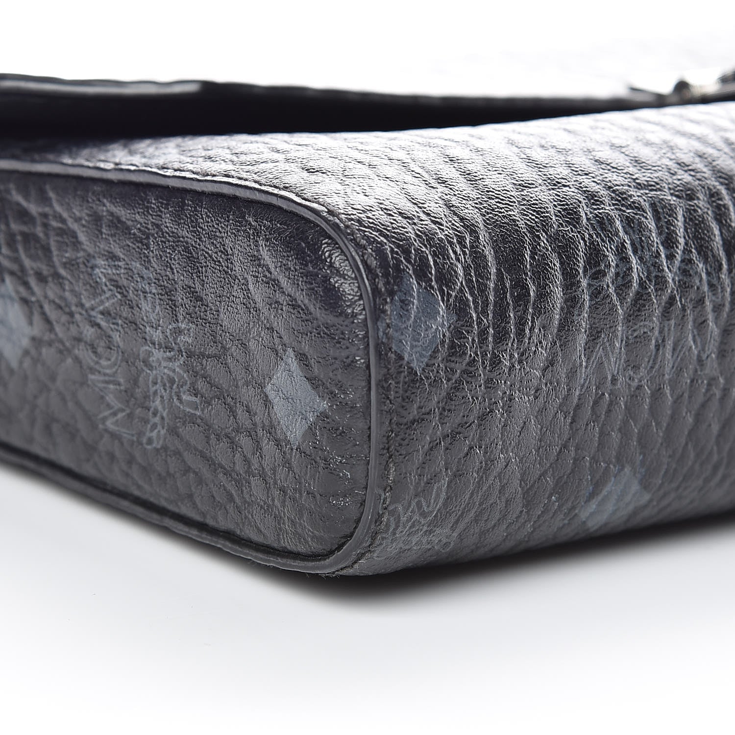 MCM Visetos Small Millie Crossbody Bag Black 9 of 11