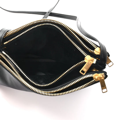 Celine Lambskin Small Trio Crossbody Bag Black 5 of 10