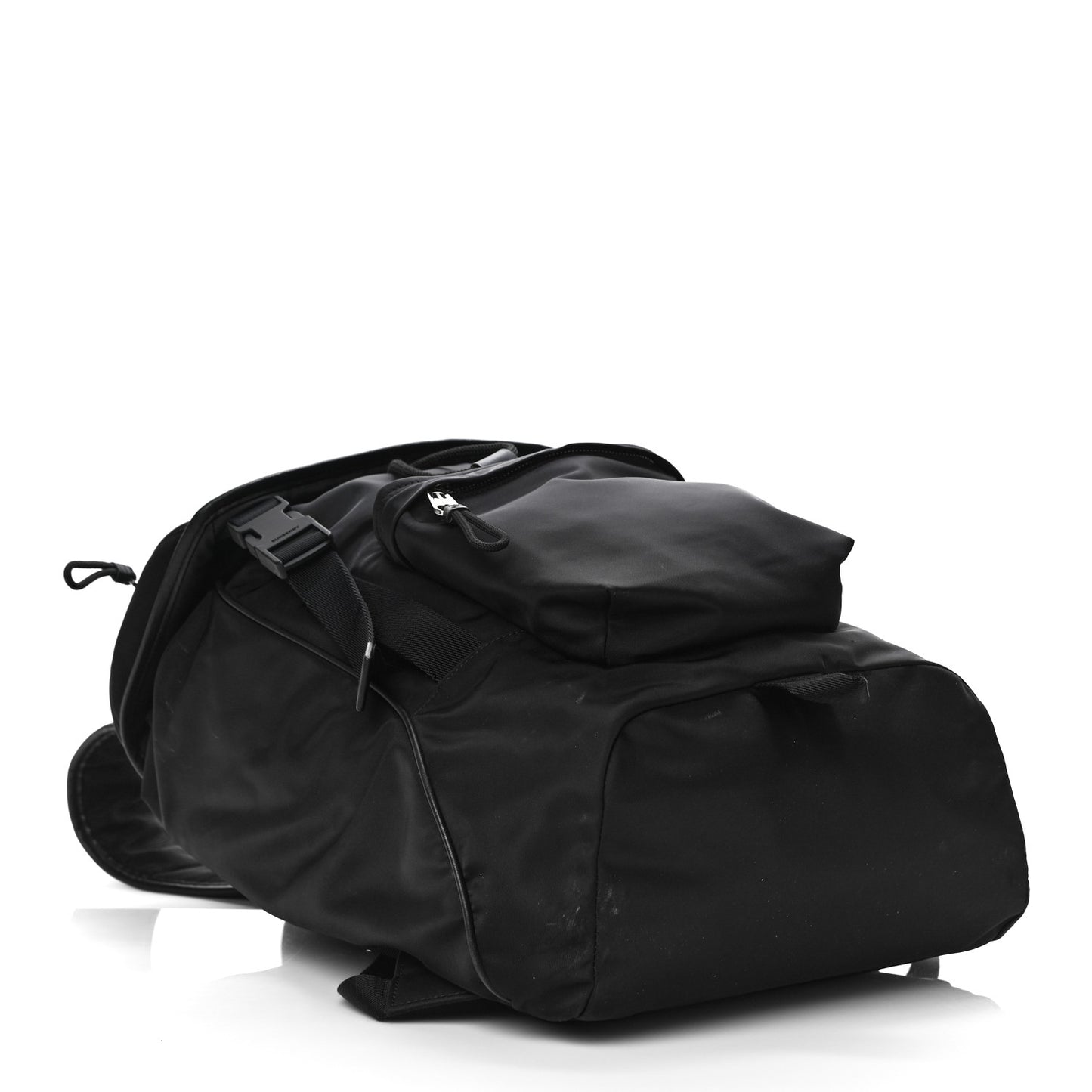 Nylon Logo Print Rocky Backpack Black