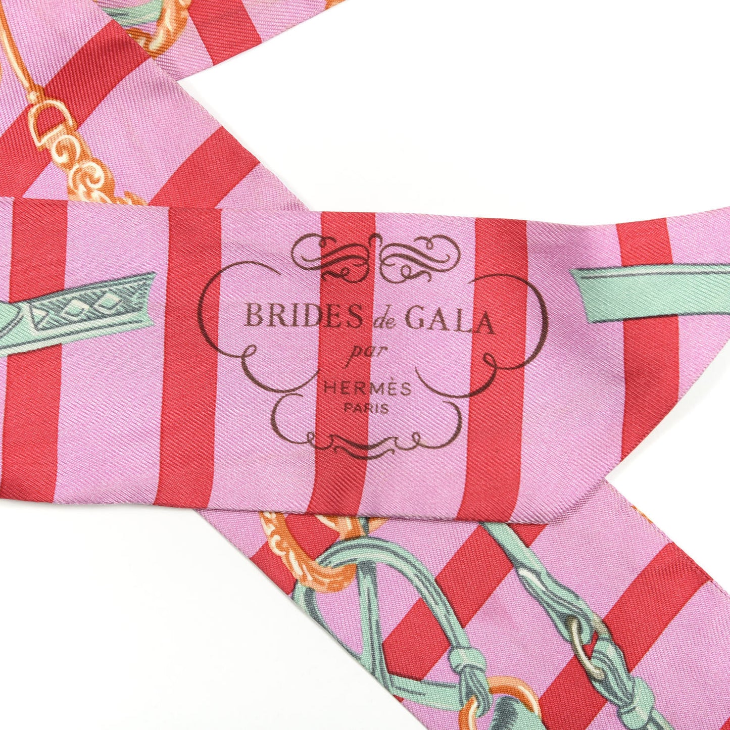 Silk Brides De Gala Bayaderes Twilly Rose Bonbon Rouge Vert Jade