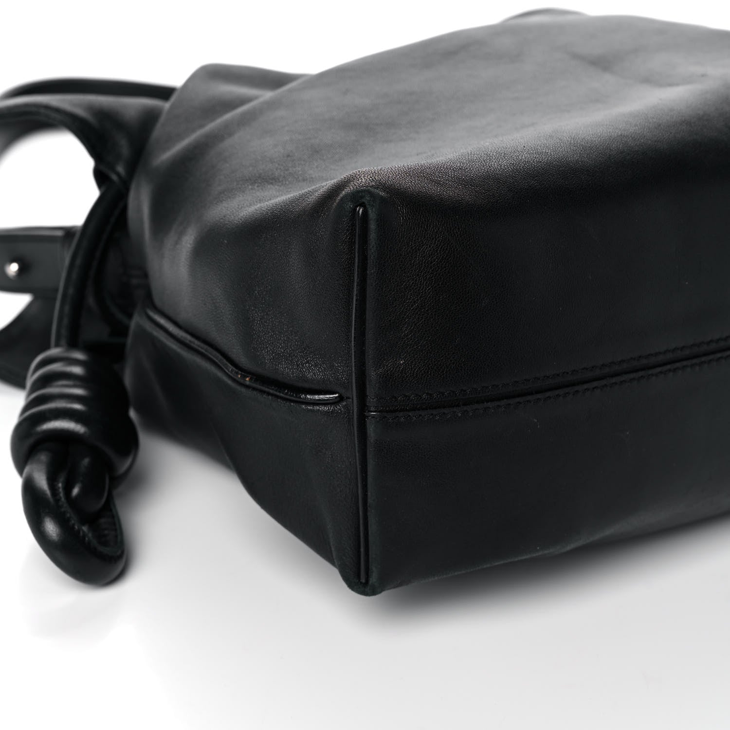 Loewe Calfskin Small Flamenco Knot Bag Black 8 of 13