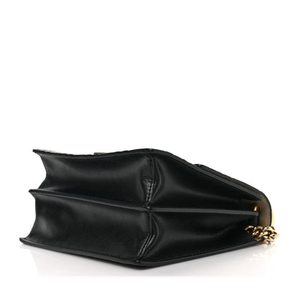 Fendi Vitello Liberty Bi-Color FF 1974 Embossed Small Kan U Shoulder Bag Maya Black 7 of 7