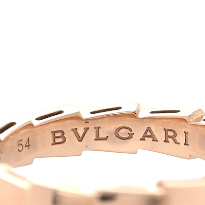 Bulgari 18K Rose Gold Serpenti Viper Band Ring 54 6.75 4 of 7