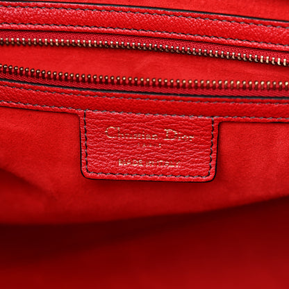 Christian Dior Goatskin DIORANGELES Tote Red 6 of 13