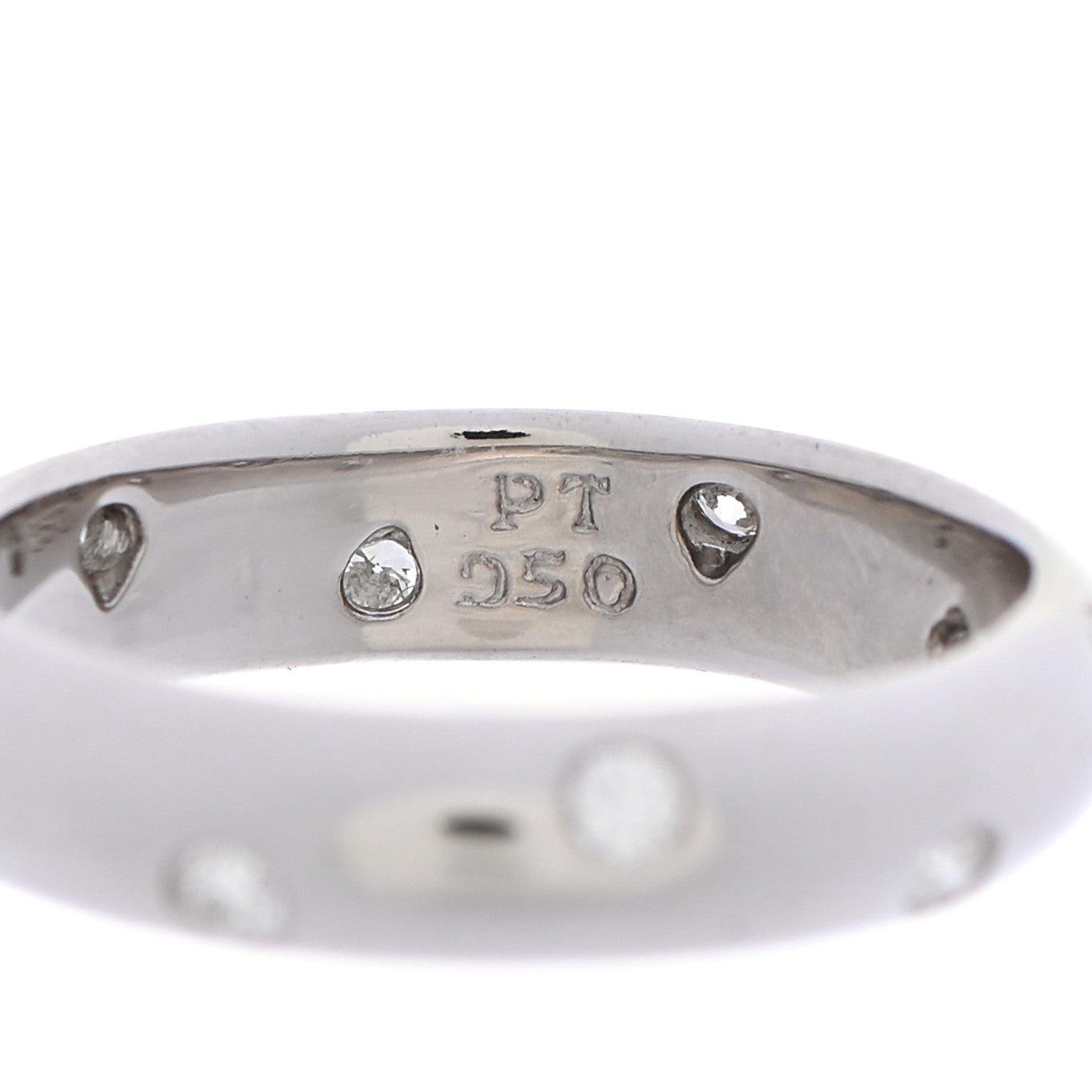 Tiffany Platinum Diamond 4mm Etoile Band Ring 53 6.5 5 of 5