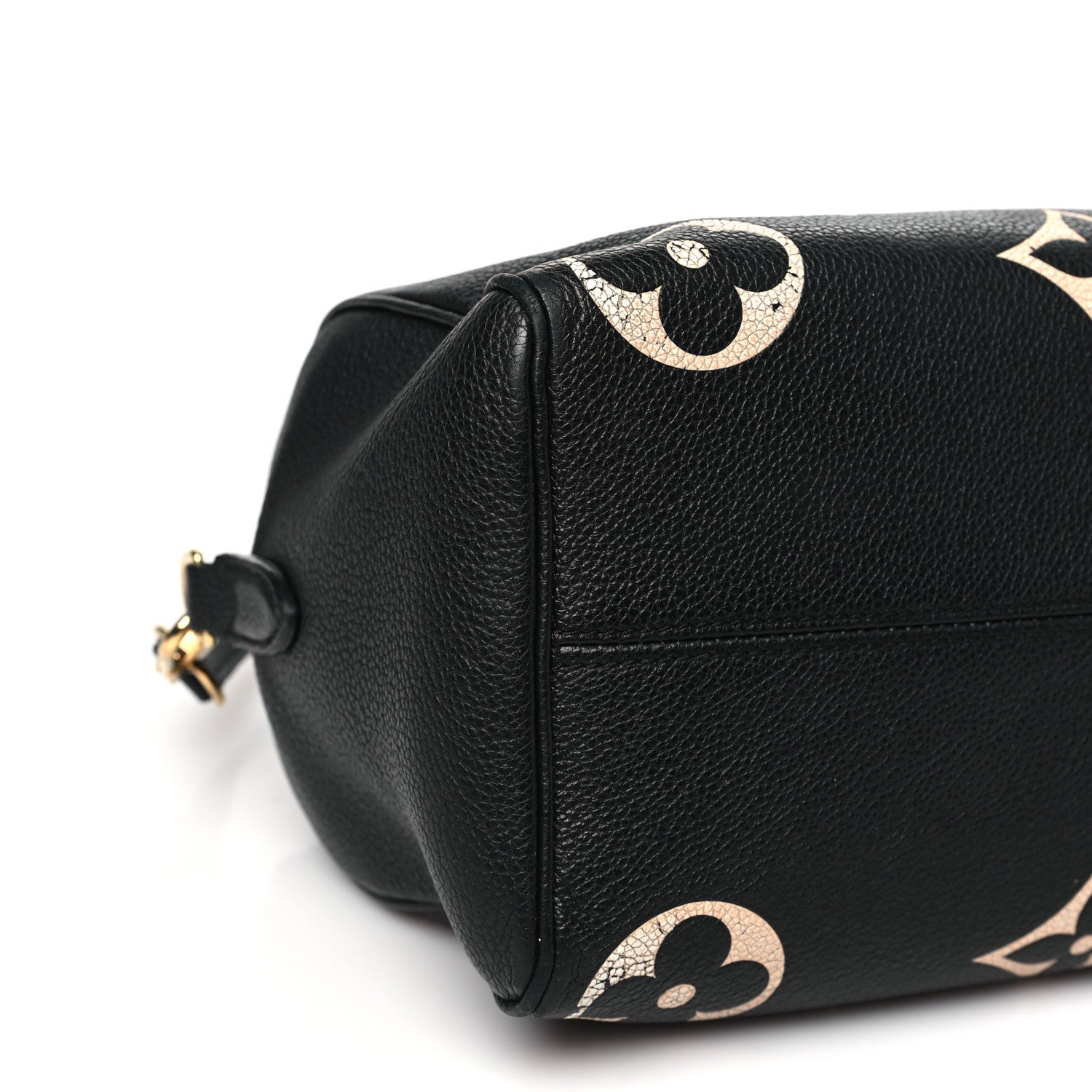Louis Vuitton Empreinte Monogram Giant Speedy Bandouliere 25 Black Beige 8 of 12