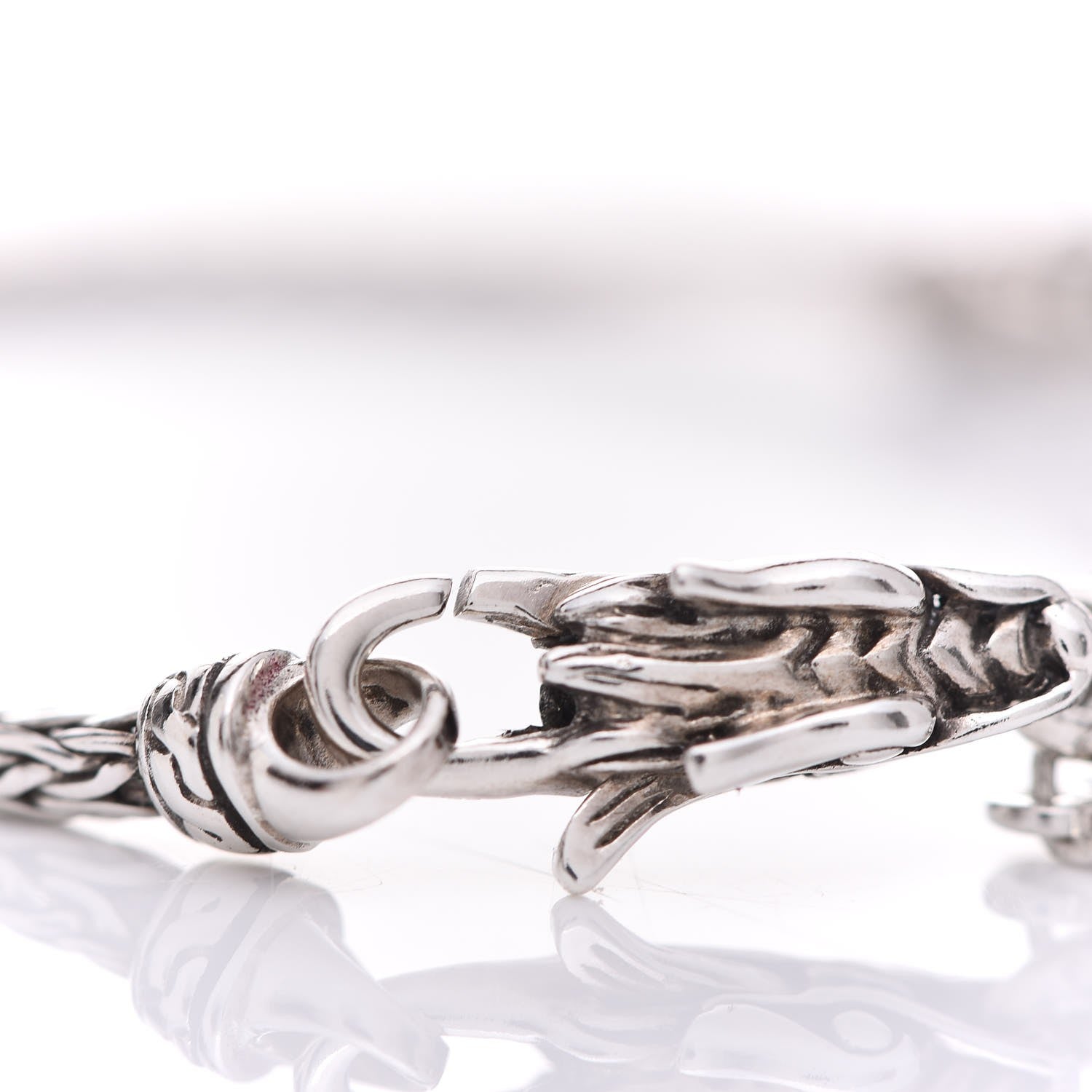 John Hardy Sterling Silver Naga Dragon Station Bracelet 4 of 8