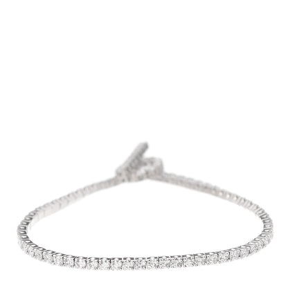 Hermes 18K White Gold Diamond Finesse Link Bracelet XS 3 of 5