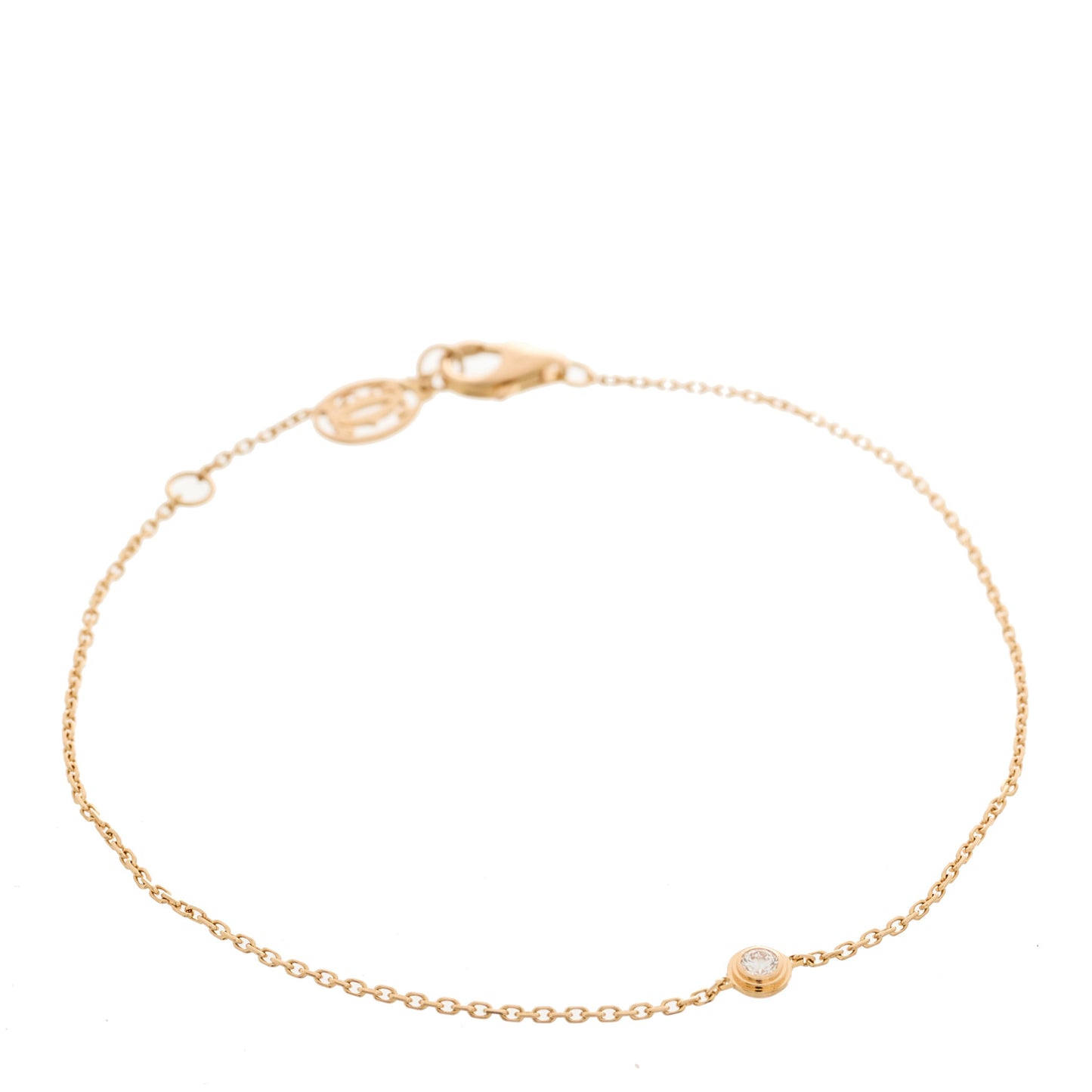 18K Pink Gold Diamond XS D'Amour Bracelet