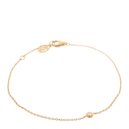 Cartier 18K Pink Gold Diamond XS D'Amour Bracelet 1 of 5